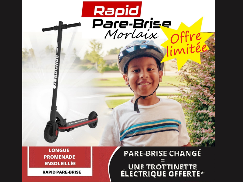 Pare Brise changé = une trottinette électrique offerte !